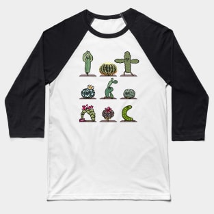 Cactus Yoga Baseball T-Shirt